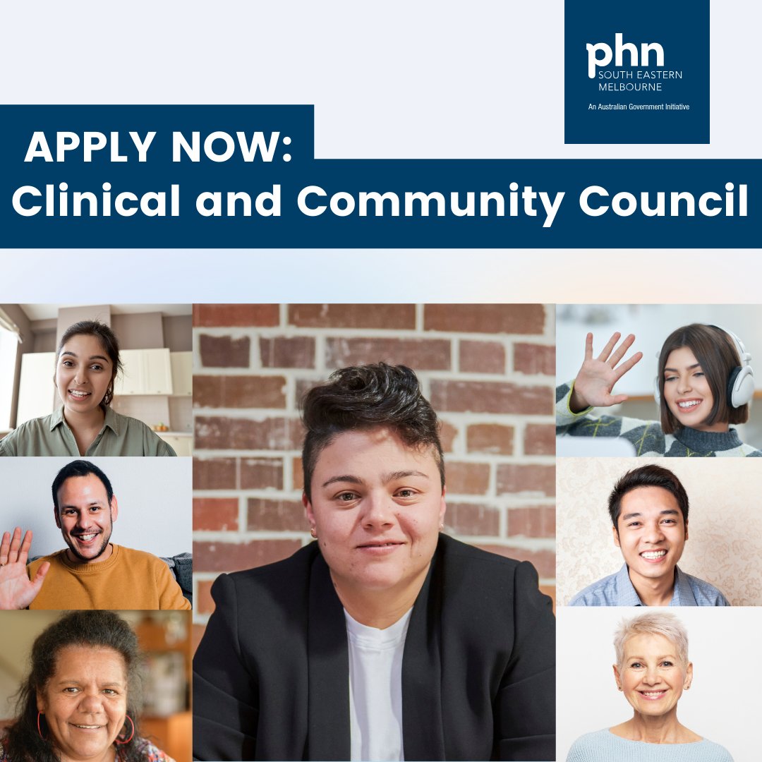 We’re looking for local health professionals and people with lived experience to join our Clinical and Community Council. Find out more about the opportunity 👉 semphn.org.au/join-our-ccc