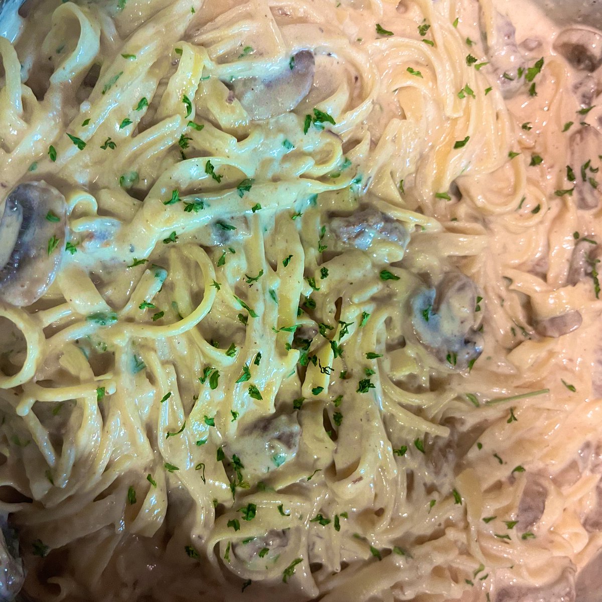 How many are pasta fans? Made some beef pasta with Alfredo sauce and mushrooms. Truly delight, I hope everyone’s having a savory week so far.