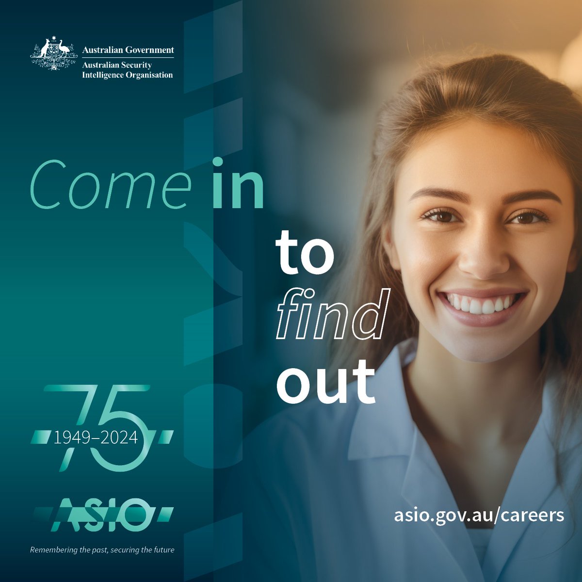 It’s never too early to consider a career at #ASIO. Our National Security & Strategic Policy #Graduate Program is open for applications. Work in areas across the organisation & learn how each team contributes to ASIO’s mission. Find out more and apply at asio.gov.au/careers.