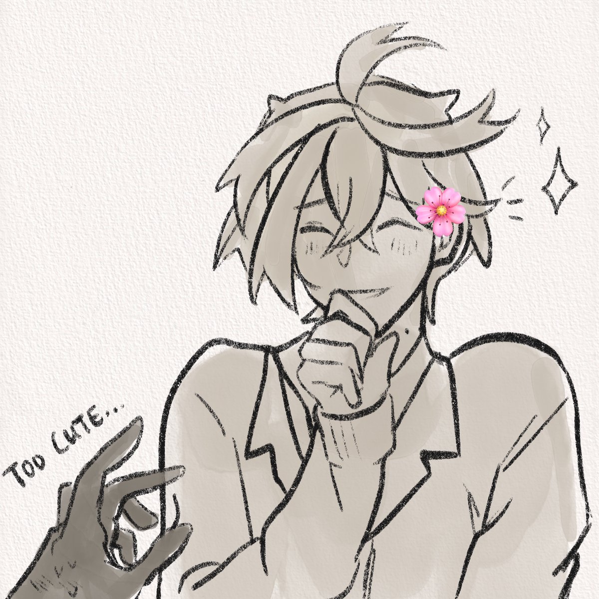 #ハルスグ pov u are Florian and u just tucked a flower in Kiki's hair