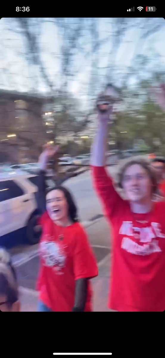 cuppclan's tweet photo. @theshamingofjay Hey JayBo. My daughter goes to NCSU and she had a blast last night! Even at 2AM welcoming the boys back in town! https://t.co/FvTmMG2Ngt