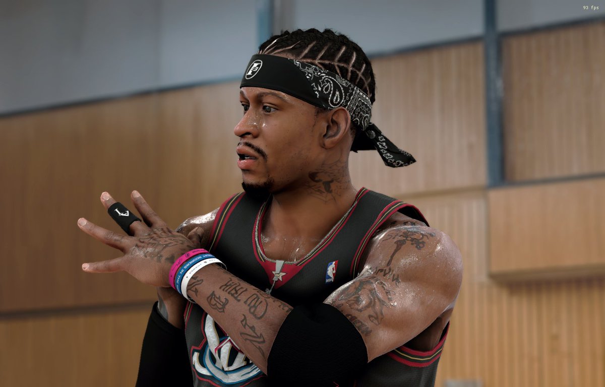 This is nba2k23 PC. 
Featuring. The answer, @alleniverson 
cf from EYEUC