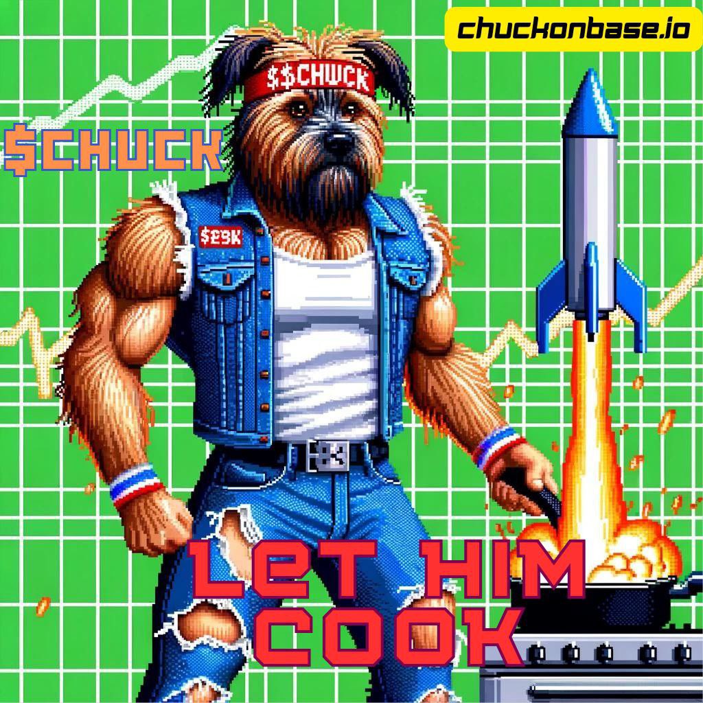 I told yall about Chuck yesterday at just under 2M Mcap. Now it's 4.2M Mcap with 600k Locked Liquidity on it's 3rd day live. Don't miss out before it reaches 10M Mcap...<a href="/CHUCK_on_Base/">CHUCK</a>