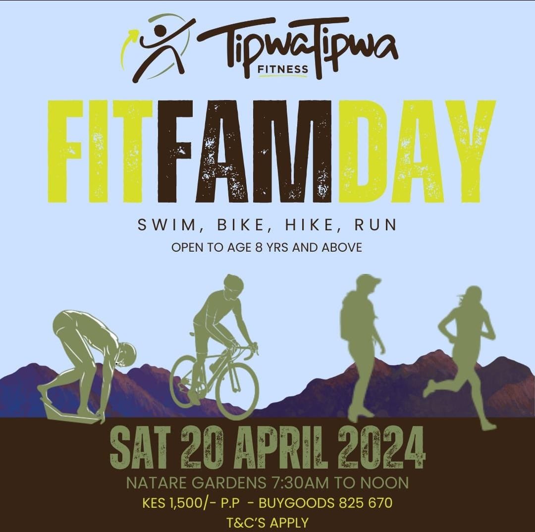 💪 Don’t miss out on this epic day of fun and fitness for only KES 1,500/- per person. Hurry, registration deadline extended to Wednesday, April 3rd, 2024. Secure your spot now: forms.gle/64SMyDe69UNw9j… #FitFam #FitnessEvent #NatareGardens #SwimBikeHikeRun 🏊‍♀️🚴‍♂️🏃‍♀️