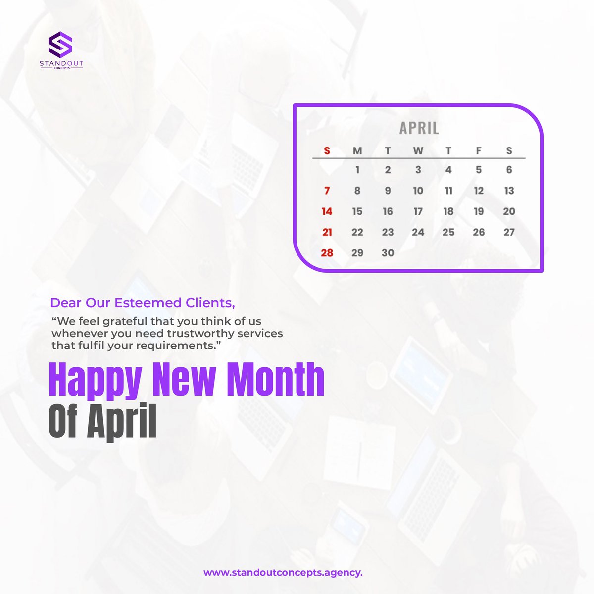 Embrace the new month with a positive mindset and watch the magic unfold!

#StandOutConceptsUg 
#HappyNewMonth