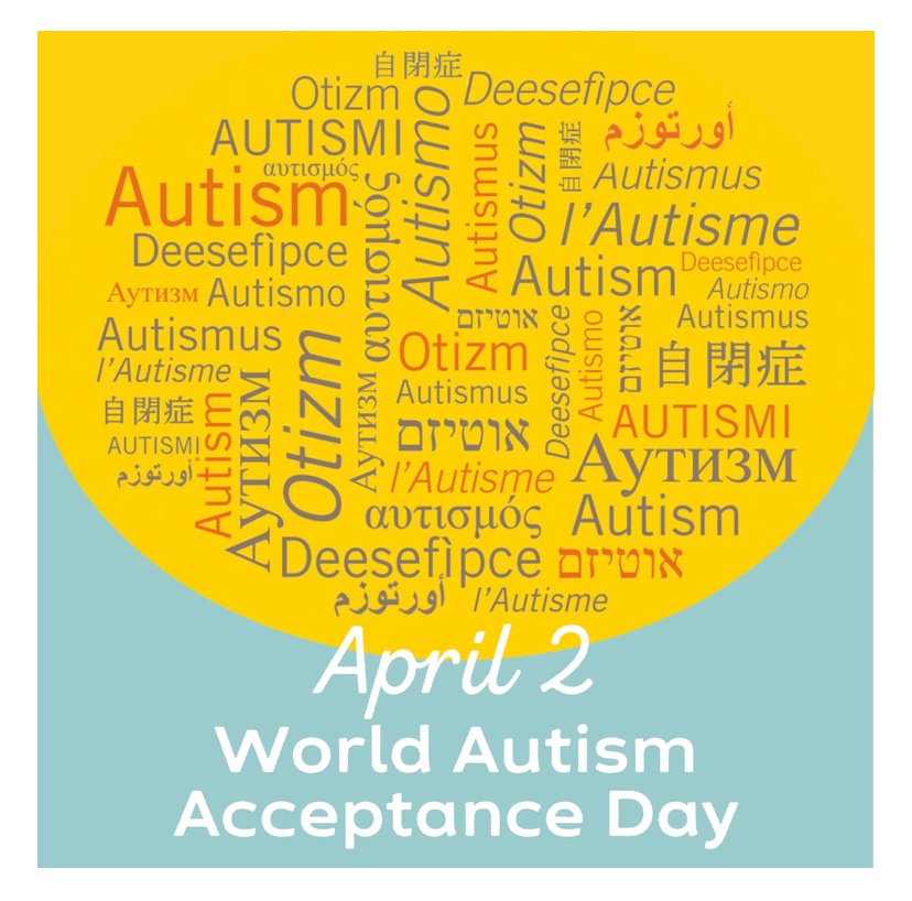 Mrs. Reynolds (@bps_reynolds) on Twitter photo Today is World Autism Acceptance Day! You can show acceptance in many ways, including:
• supporting autism-friendly businesses
• educating yourself about autism & different accommodations that help those on the spectrum :)
<a href="/BPS_Spec_Serv/">Belleville Special Services Department</a>
📷: <a href="/AutismNJ/">Autism New Jersey</a> Today is World Autism Acceptance Day! You can show acceptance in many ways, including:
• supporting autism-friendly businesses
• educating yourself about autism & different accommodations that help those on the spectrum :)
<a href="/BPS_Spec_Serv/">Belleville Special Services Department</a>
📷: <a href="/AutismNJ/">Autism New Jersey</a>