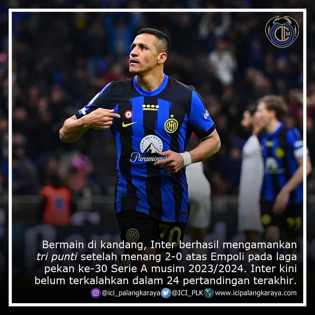 Serie A is back! Menjamu Empoli di laga pekan 30, Inter sedikit kerepotan sehingga mesti bermain kerja keras. Syukurlah Nerazzurri bisa mengamankan tri punti dengan kemenangan 2-0. #ForzaInter