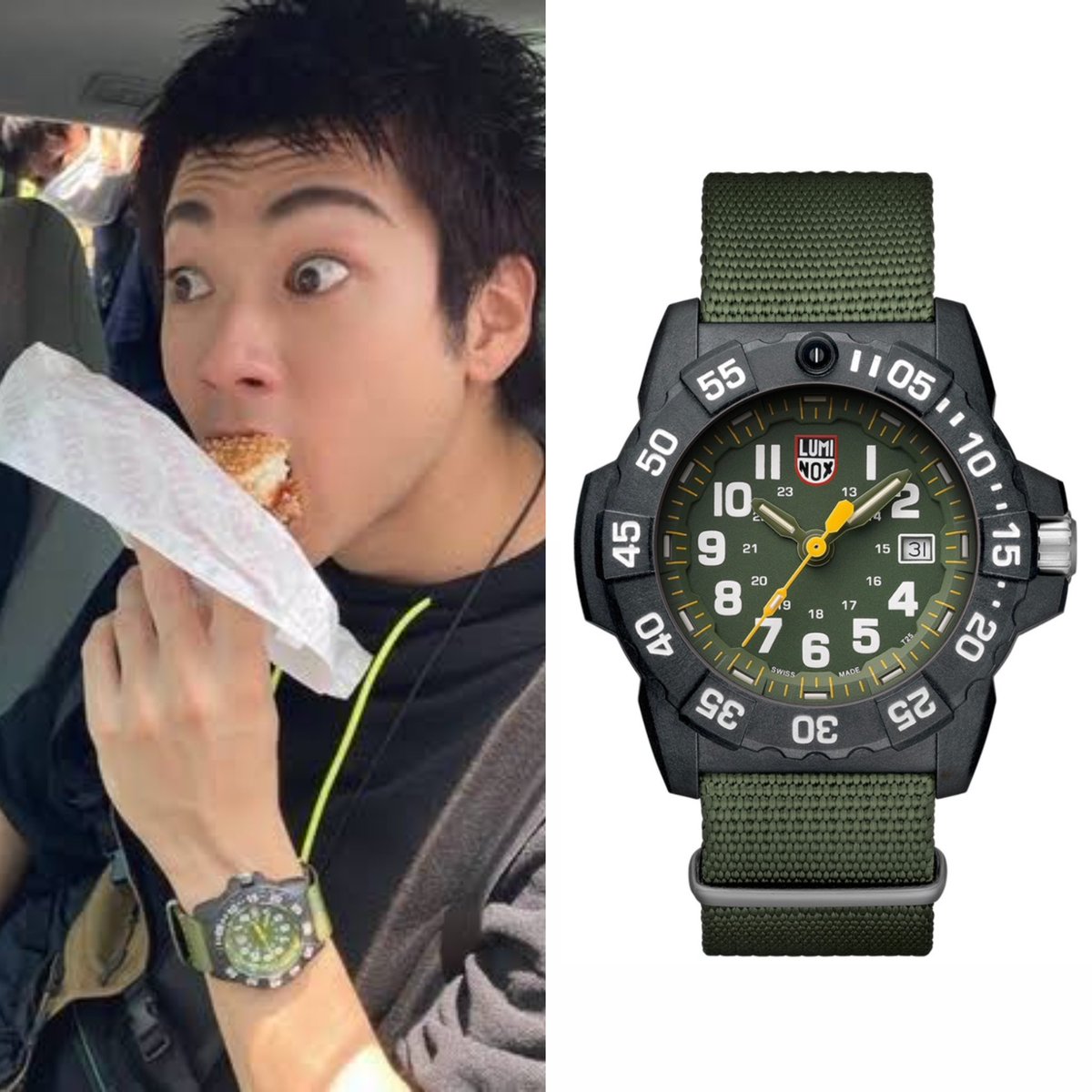 山田裕貴 ルミノックス NAVY SEAL 3500 SERIES 定価:約7万円