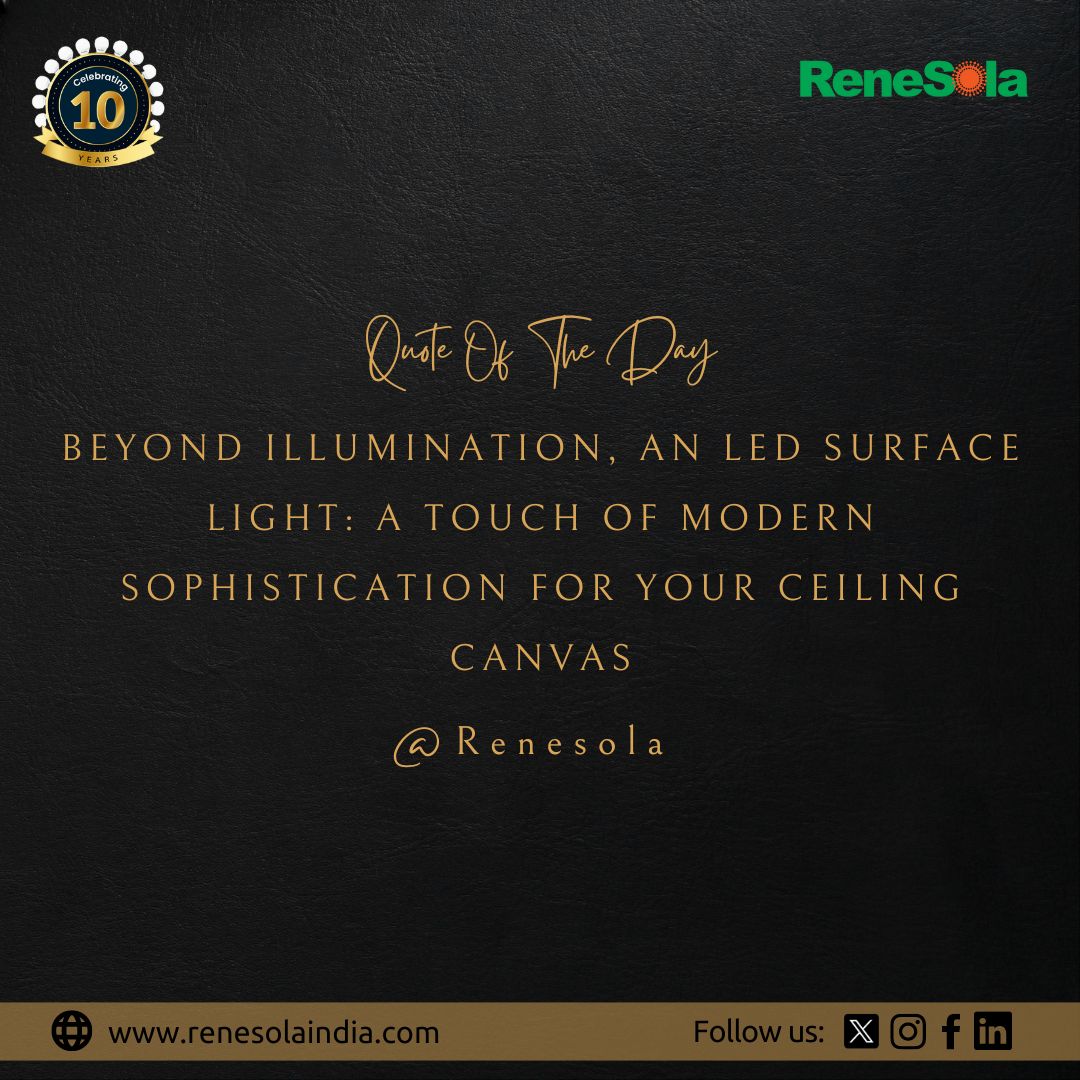 LtdRenesola's tweet image. Beyond illumination, an LED surface light: a touch of modern sophistication for your ceiling canvas!
#LEDSurface #LED #ledlighting #Renesola