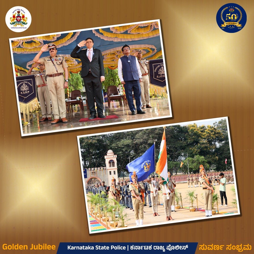 On the Occasion of Police Flag Day, Dr.Rajneesh Goel IAS. Chief Secretary Govt of Karnataka, Shri.S.R.Umashankar IAS.Addl Chief Secretary to Govt Home Dept. participated in the function held today @ KSRP 3rd Battalion ground along with all the Police Officers, Retired & Serving.
