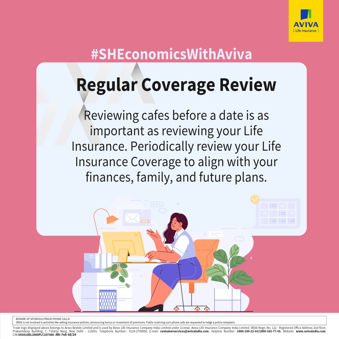 AvivaIndia's tweet image. It's essential to ensure your coverage evolves alongside your aspirations through regular reviews, ensuring every step aligns seamlessly with your goals and ambitions.

#SHEconomicsWithAviva
.
.
#InvestInYourDreams #SecureYourFuture #terminsurance #insurance #moneygrowth