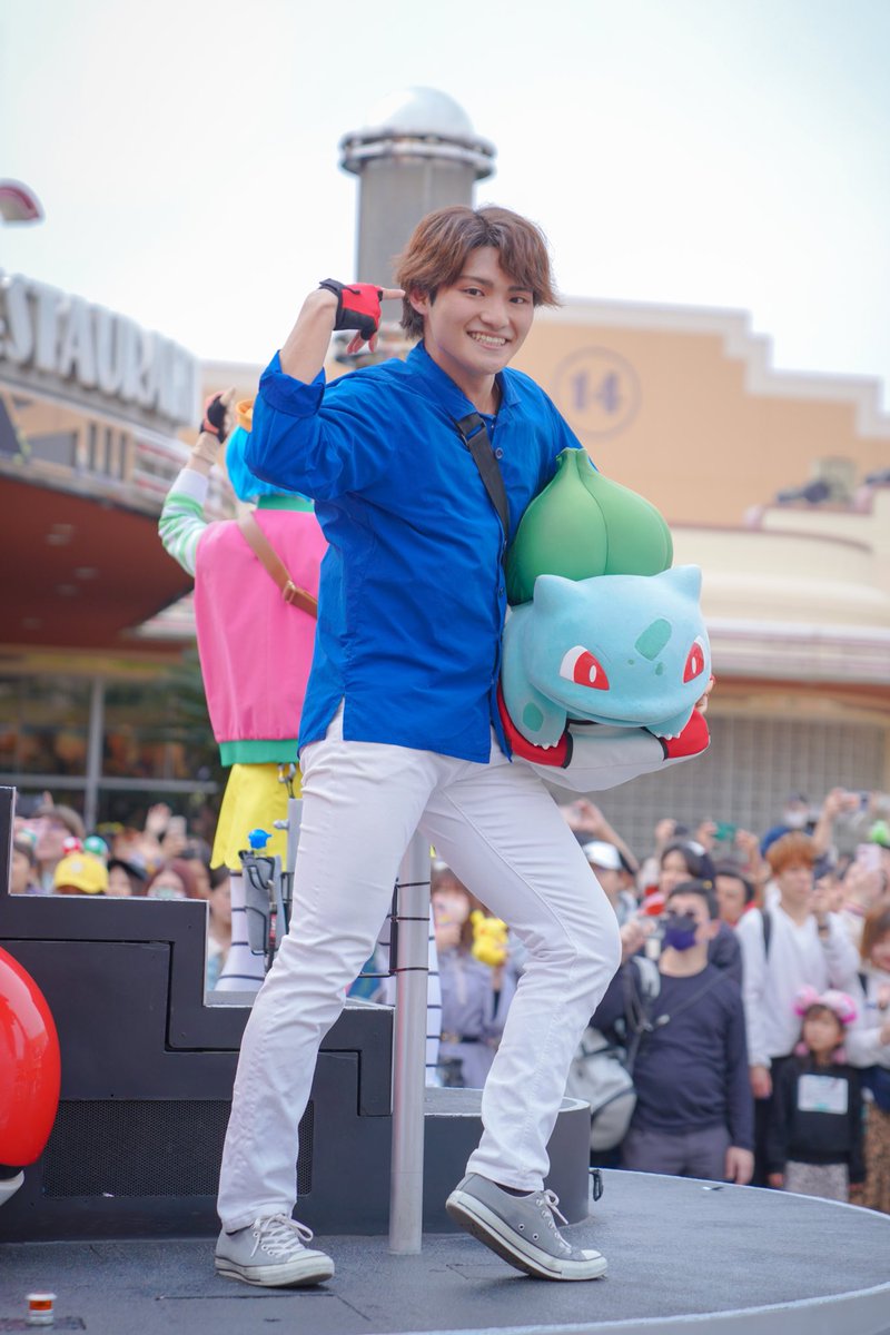 2024/4/2 NO LIMITパレード ポケモン トレーナー しゅんたくん かみのけ👀！！！ #USJ #USJファン #NOLIMITパレード #人生にもっとUSJを #超元気特区