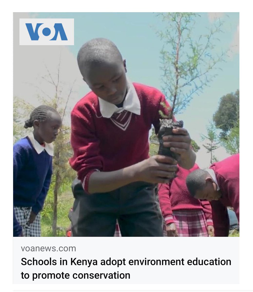 Dedicated to nurturing young minds through our Conservation Education Curriculum. ➡️ Watch Video 🔗 voanews.com/a/schools-in-k… #RhinoArkConservationEducationProgramme #RhinoArk #ConservationEducation #NatureConnection #EnvironmentalAwareness #YouthEmpowerment #FutureGenerations