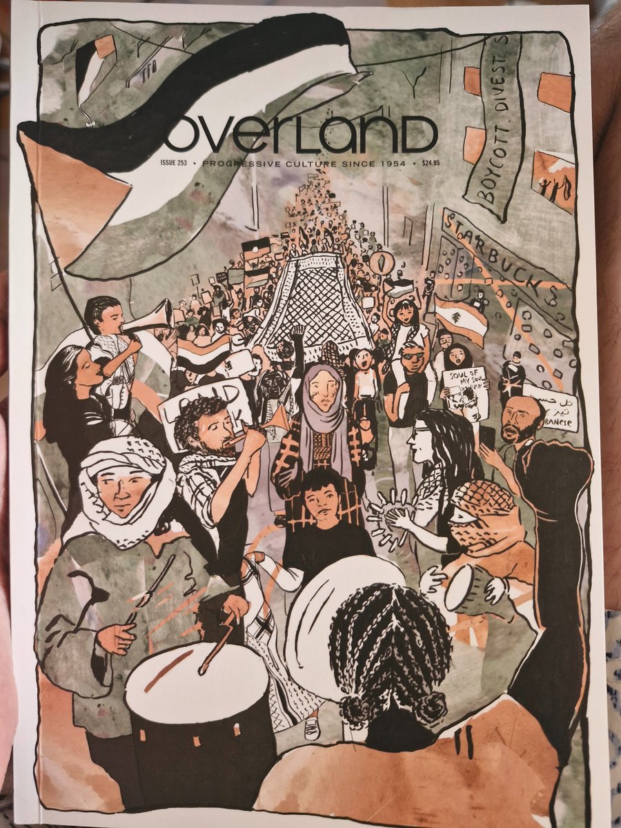 An unspeakably beautiful @OverlandJournal cover today by Sofia Sabbagh ❤️🇵🇸