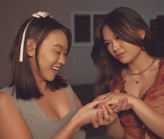 it&rsquo;s been a long time coming and she finally said yes! @TheKimmyKimm is my soon to be wife 😍💍 https://t