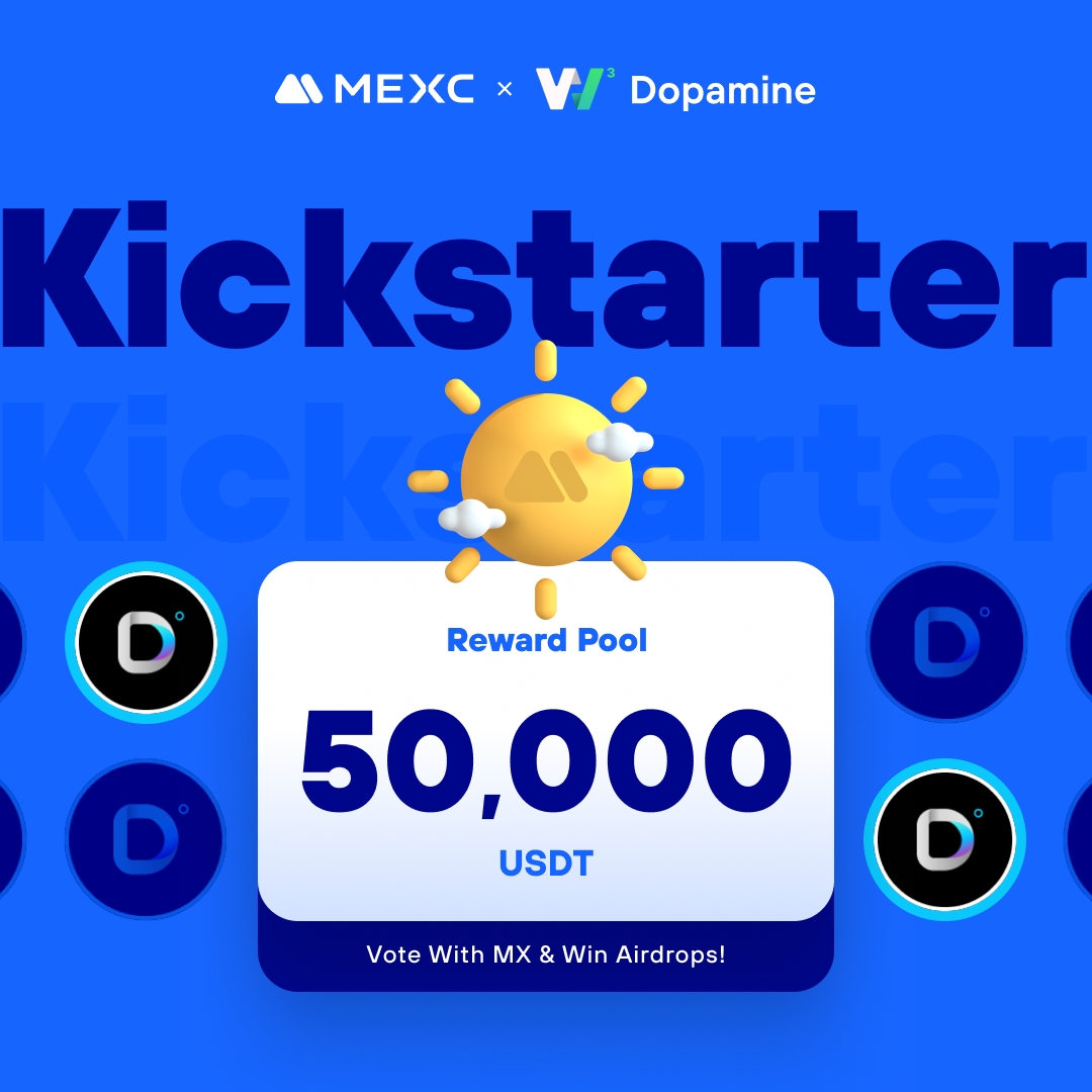 .@myDopamineApp, a utility token to access their AI and Depin infrastructure as well as the super Apps, is coming to #MEXCKickstarter 🚀 🗳Vote with $MX to share massive airdrops 📈 $DOPE/USDT Trading: 2024-04-03 13:00 (UTC) Details: mexc.com/support/articl…