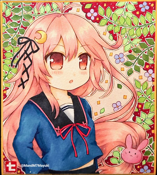 「hair ribbon shikishi」 illustration images(Latest)