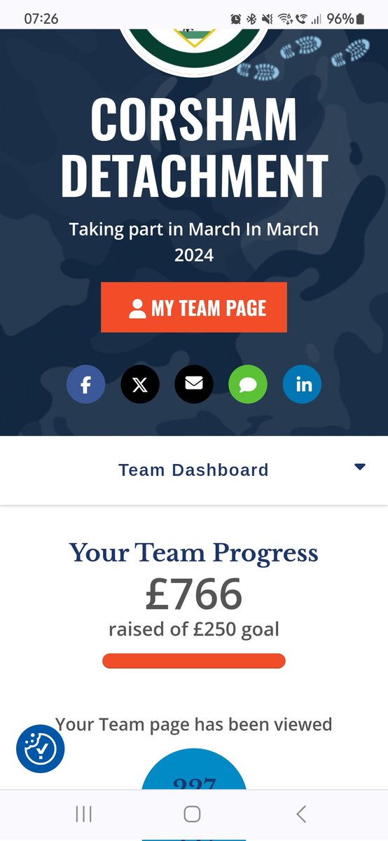 Corsham Army Cadet Detachment (@corshamdetacf) on Twitter photo A massive thank you to all who have donated. We smashed our target of £250 and our final figure has continued to rise. <a href="/Juno_WiltsACF/">JUNO Company WILTSHIRE Army Cadet Force</a> <a href="/SMIRICE_DCCorsh/">SMI Phill Rice, DC Corsham Army Cadets</a> <a href="/CombatStress/">Combat Stress</a> A massive thank you to all who have donated. We smashed our target of £250 and our final figure has continued to rise. <a href="/Juno_WiltsACF/">JUNO Company WILTSHIRE Army Cadet Force</a> <a href="/SMIRICE_DCCorsh/">SMI Phill Rice, DC Corsham Army Cadets</a> <a href="/CombatStress/">Combat Stress</a>