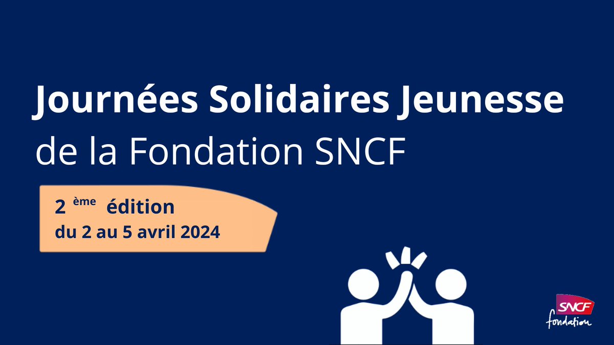 Aujourd'hui, nos salariés volontaires participent à la deuxième édition des #JournéesSolidairesJeunesse et accompagnent des jeunes en difficulté partout en France.  👉Envie d’en savoir plus ? Suivez cette semaine de mobilisation collective sur @FondationSNCF #mécénatdecompétences