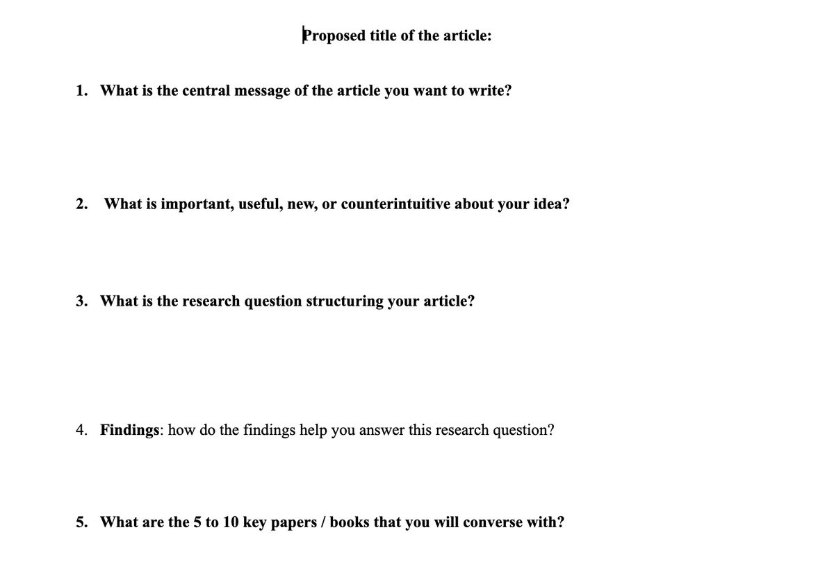 Stuck with your research project? Received a rejection for a paper and are wondering what to do? I created a template to help with positioning discussions and decisions. Hoping it's helpful. docs.google.com/document/d/1Ws…
