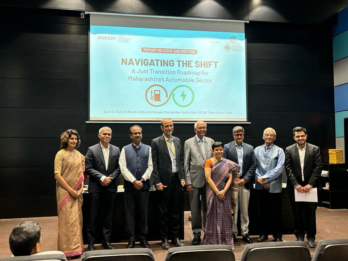 🔬We are pleased to share our latest research regarding the impact of the #EV #transition on #Maharashtra’s #automobile sector -- businesses, workers, and the #environment. Read 'Navigating the Shift', and other reports by iFOREST here: iforest.global/research/