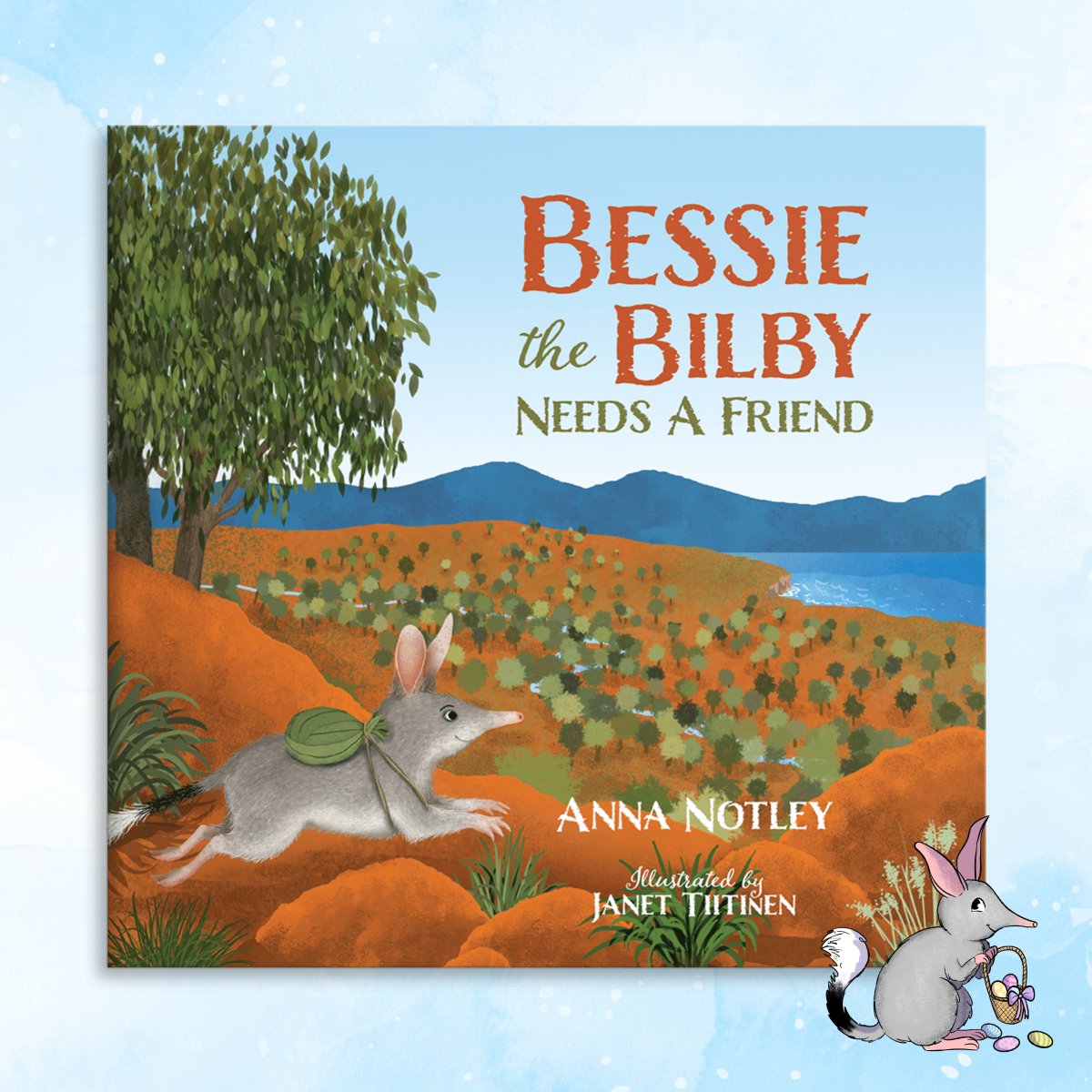 Our Easter bilby, Bessie, features in a charming picture book written by Anna Notely and Illustrated by Janet Tiitinen. Bessie the Bilby Needs a Friend explores our need for friendship with readers following Bessie on her journey to find a friend like her hubs.la/Q02rrs_z0