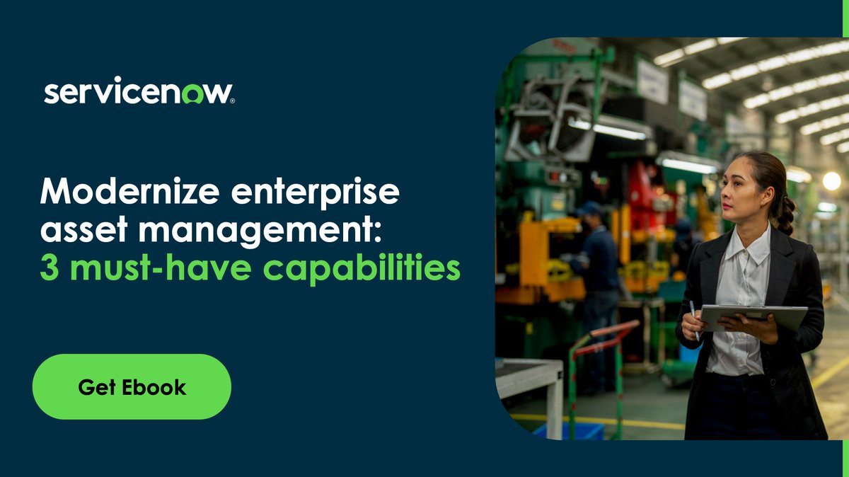 Grab your copy of our ebook to learn how to modernize and elevate EAM with these 3 key capabilities. spr.ly/6010ZvIxY