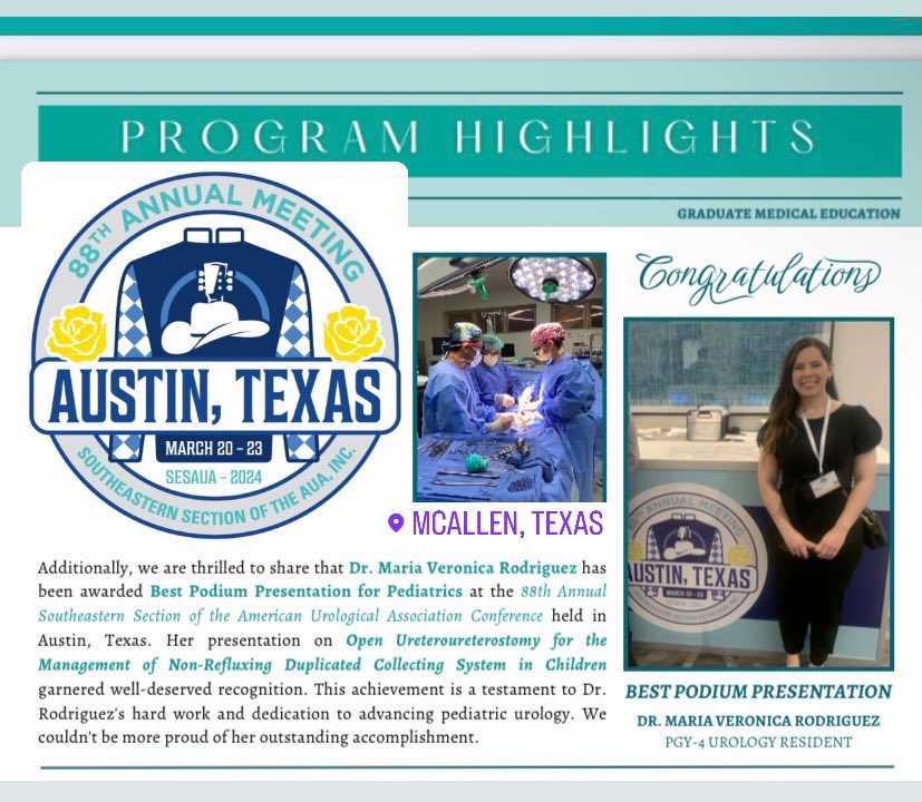 veronica_vzlmd's tweet photo. I am deeply honored by the recognition from @SES_AUA and the GME @DHRhealth !! It was all a team effort 🥇👩🏻‍💻👨🏻‍⚕️👩🏻‍🔧👨🏻‍💼🧑🏼‍🏭🕵🏻‍♂️👩🏽‍🔬👨🏻‍⚕️👩🏻‍⚕️It is a blessing to have such great mentors and a supportive urology program. https://t.co/uFq7L8jl6s