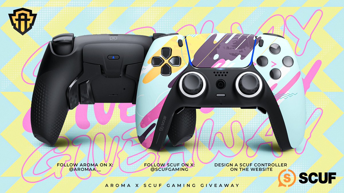 Want to win your own fully Custom SCUF Controller? 🎮

- Follow Myself &amp; <a href="/ScufGaming/">SCUF</a>
- Like &amp; Retweet this post
- Comment below with a screenshot of your design from the SCUF website: scuf.co/Aroma

Winner (worldwide) will be announced on the 19th of April, good luck!🫶