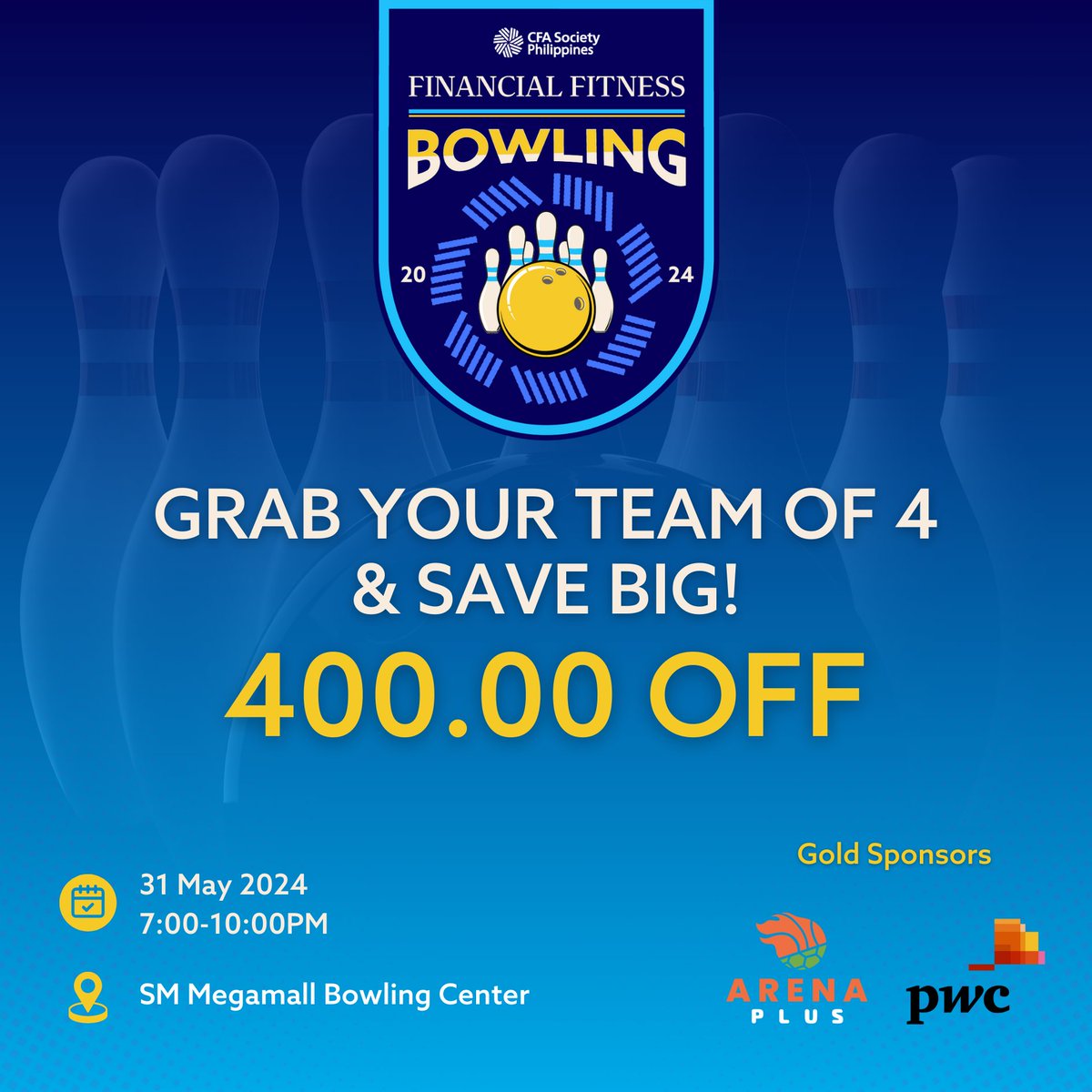 cfaphilippines's tweet photo. Grab your team of four and save big!

Register together and get a fantastic 400 off your total. Don't miss out on this incredible offer to have fun and grow together.

Sign up now! Limited slots only.

Register here: https://t.co/XLdKwtOaO5 https://t.co/sYKiCvluO3