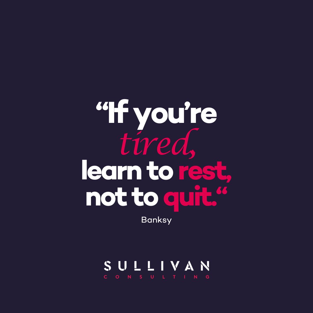 SullivanAndrewD's tweet photo. Rest, don't quit. https://t.co/kVIN21NtGG