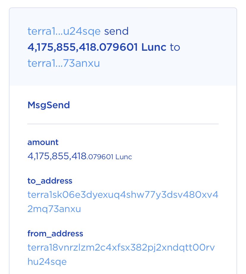 #BINANCE    Burns 4.17 billion LUNC

BINANCE が
2024年 4月の #LUNC バーンを実施

🔥Burn 枚数
4,175,855,418 LUNC
（現在価格換算で約 9,312万円相当）

Thank you, <a href="/_RichardTeng/">Richard Teng</a>