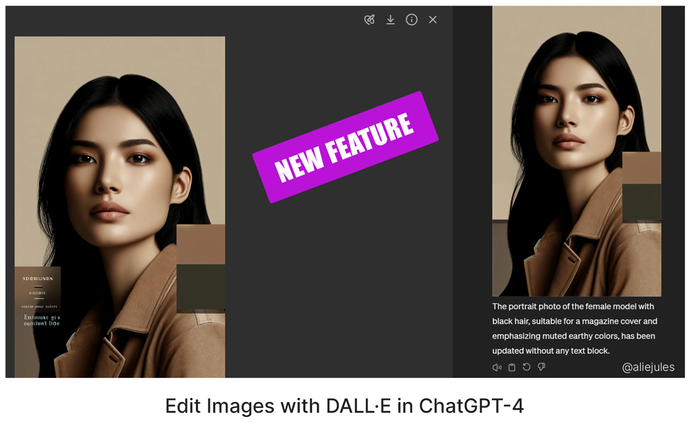 You can now edit your DALL·E images in ChatGPT It's basically inpainting/generative fill. This is how to do it 👇