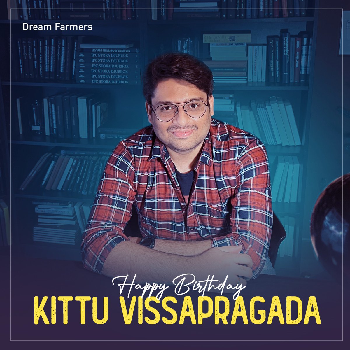 Happy birthday to the talented lyricist #KittuVissapragada, whose words weave magic into melodies! Your lyrical prowess continues to inspire and enchant us all. 🎶❤️‍🔥 #HappyBirthdayKittuVisapragada