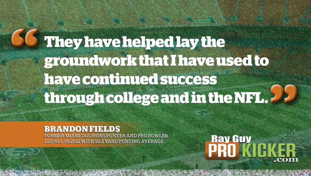 Pro Football All-Pro Punter Brandon Fields recommends Ray Guy Prokicker.com Camps