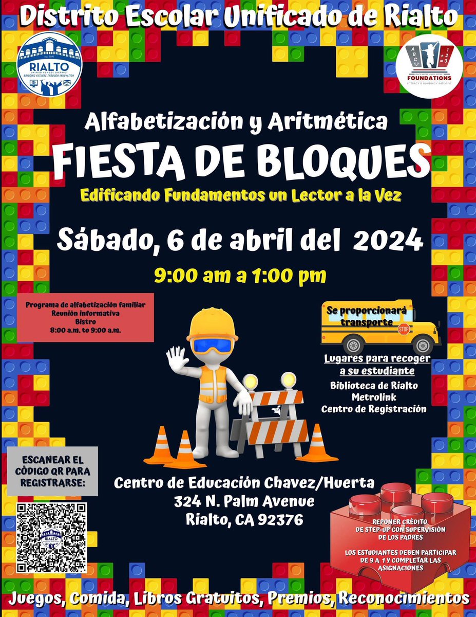 Hope you can join us on Saturday for our Literacy and Numeracy Block Party!