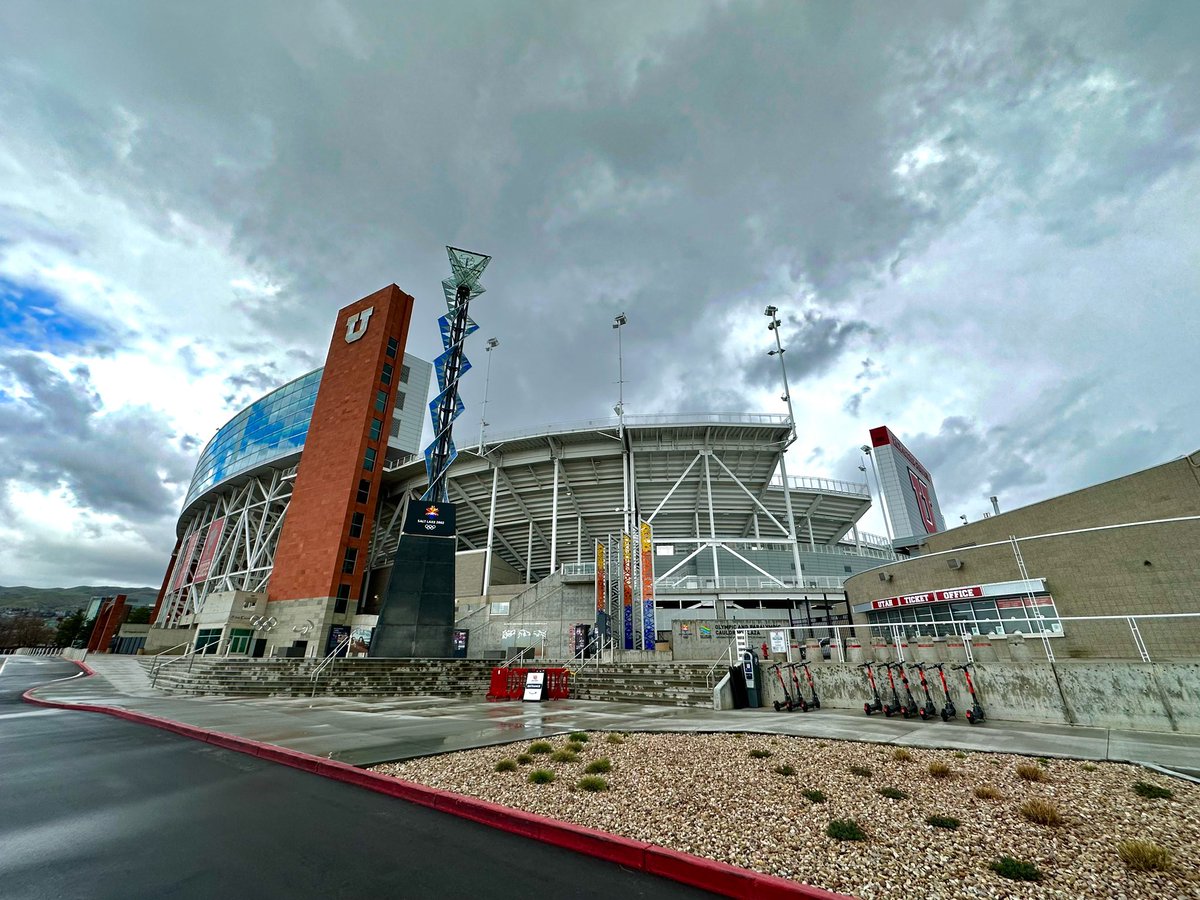 Jumping through time! In Salt Lake City, host of the 2002 Winter Olympics and the likely city that will host the 2034 Winter Olympics. Rice–Eccles Stadium at the University of Utah held opening and closing ceremonies in 02 and would again in 34. #9News @9NEWSSports