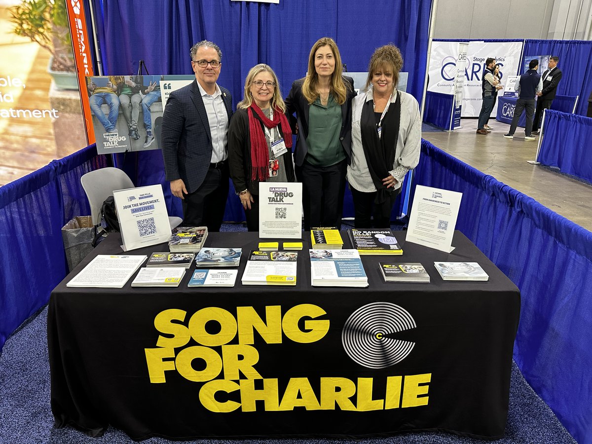 Come see us at the @RxSummit Booth #218! Thank you for stopping by DEA Administrator @AnneMilgram, Jon DeLena and @SongforCharlie advocate and friend, Diana Lunas. #RXSummit2024