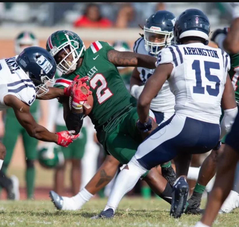 Blessed to receive my first D1 offer from MVSU🟢🔴@_CoachWyatt @SidFor6 @Coach_Davis15 @PrepRedzoneMS @ShedrickMckenz2 @JGonzalesJr10 @MacCorleone74