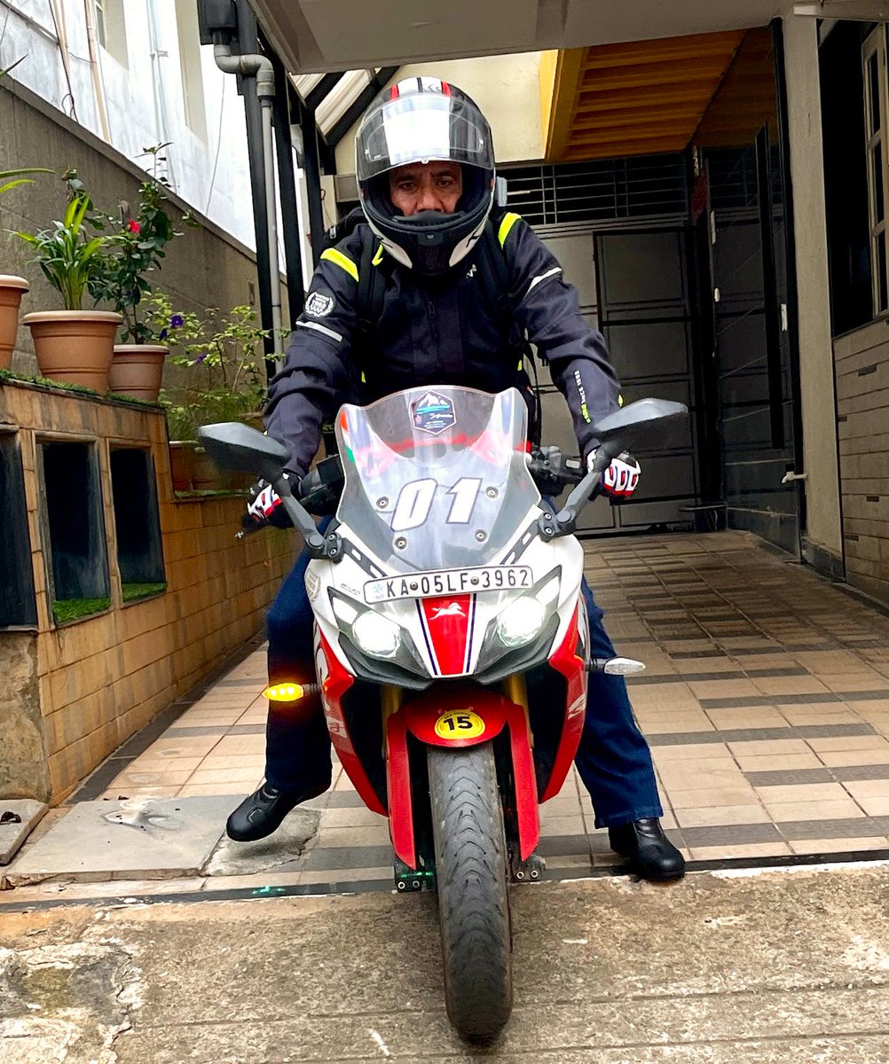 Morning ride on my TVS RTR 310! Energised and ready to conquer the day in Bangalore! Who needs four wheels when you can fly on two. #BikeLife #LivetoRide #RTR310