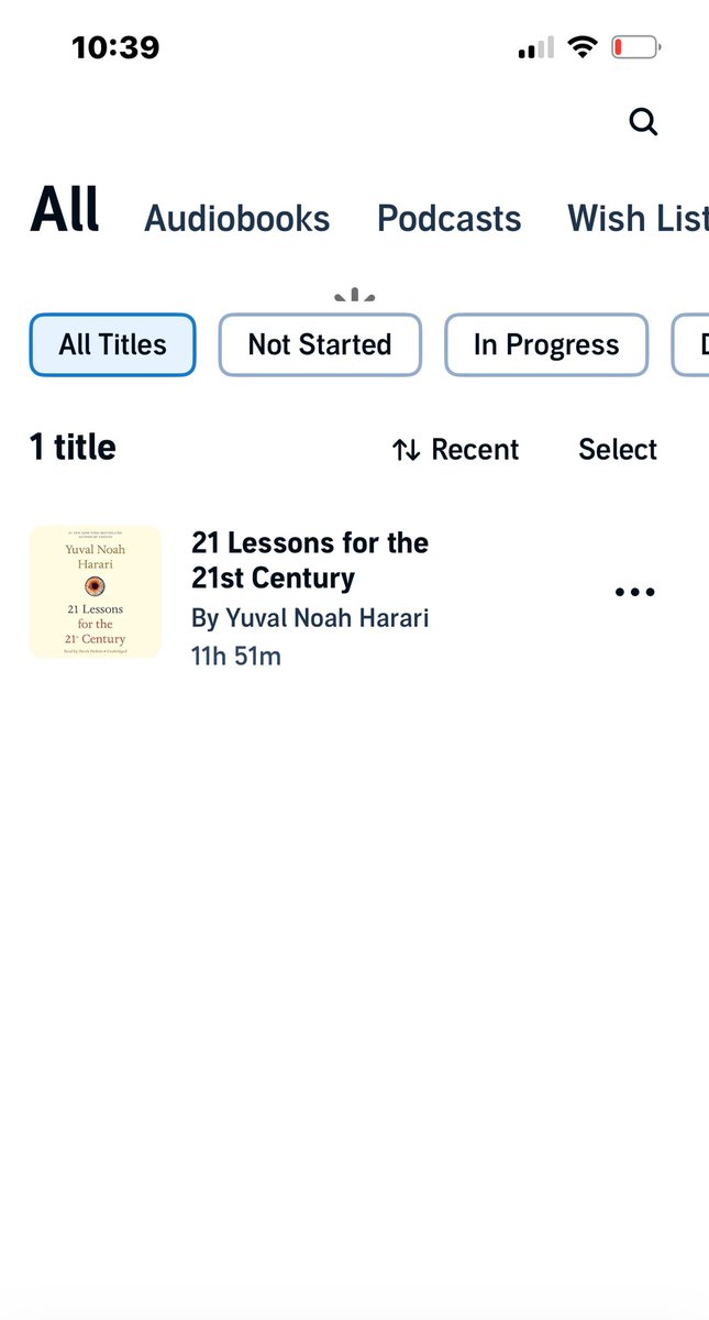 When I can't sleep, I put on the audiobook for 21 Lessons for the 21st Century by Yuval Noah Harrari and I'm out within 10 minutes. It's been 4 years and I can't name 1 of the lessons. It’s the only audiobook I own.