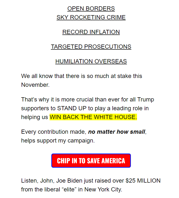 RepublicanMail's tweet image. links to: secure.winred.com/save-america-j…

@realDonaldTrump