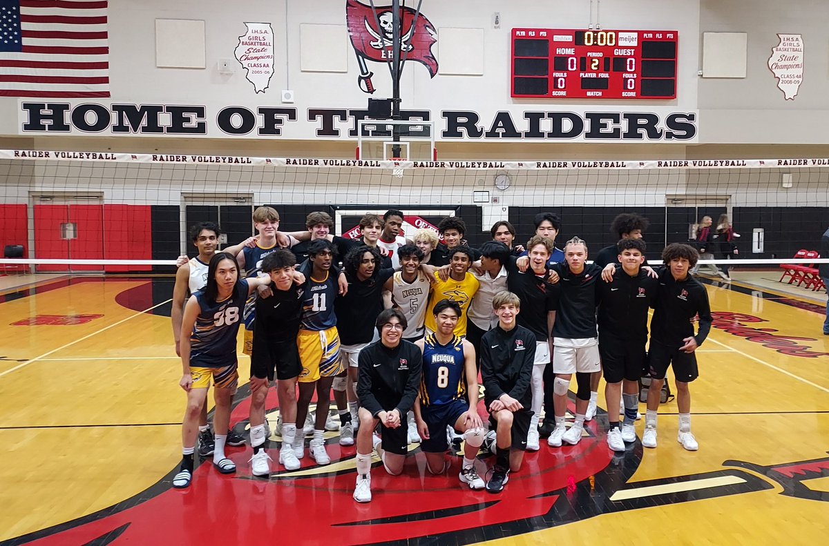 BHS Raiders and Nequa Valley boys volleyball programs got together for matches this evening. Many @SPVBinc players from both schools battled hard tonight! All the best moving forward to everyone!