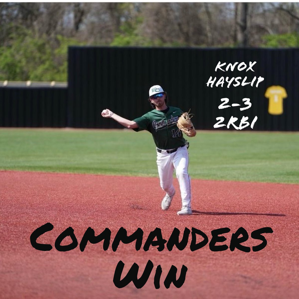 Commanders W again. Lots of good ABs & a great start on the mound by @willbarnwell_18 who throws 3 hitless/scoreless innings. @ElijahStockton9 with his first 💣 of the year. Same two teams tomorrow in #PossumTown barring any bad weather rolling through. #CommanderBaseball