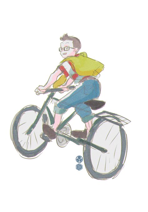 「自転車 シンプルな背景」のTwitter画像/イラスト(新着)