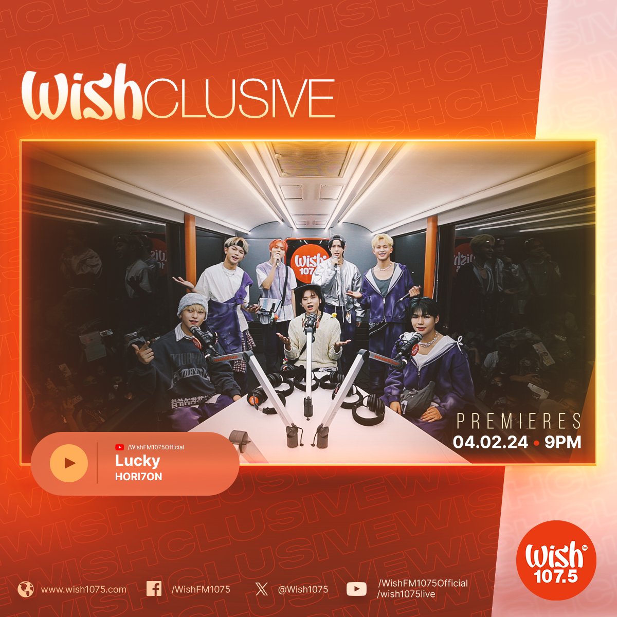 All hands on deck, Anchors! Consider yourselves "Lucky" to witness the premiere of a new Wishclusive from <a href="/HORI7ONofficial/">HORI7ONofficial</a>!

Don't miss out — tune in to our YouTube channel at 9 p.m. PHT!
