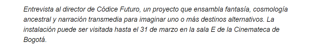 ReHDi_Co's tweet photo. NUEVA ENTRADA en el #BlogHD 𝐂𝐮𝐥𝐭𝐮𝐫𝐚 𝐲 𝐛𝐢𝐭𝐬

“Nuestros datos digitales son utilizados con una falta de imaginación feroz”

Entrevista de @condedemaldoror a Elder Manuel Tobar @30dientes, director de Códice Futuro.

https://t.co/R6mxJh9iQj https://t.co/T6HmMYJdTC