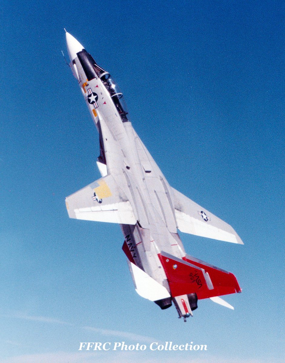 Feast your eyes on this NASA photo that I recently acquired showing F-14A NASA #991 pulling some close to 70 degrees angle of attack during test flight. #TomcatTuesday