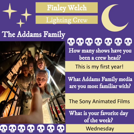 Our productions here at DCG Theatre are not easy to put on! This week, we are giving some much-deserved attention to some of our crew heads and their hardworking crews! Thank you Lighting and Marketing/Front of House!!!