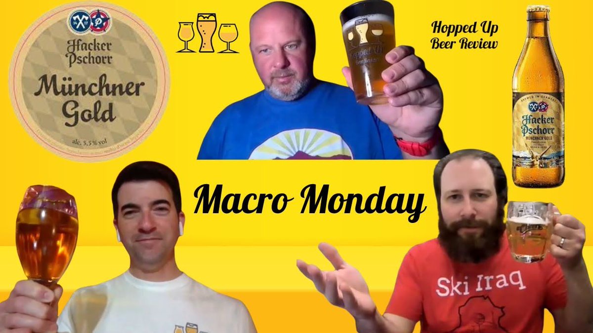 🍺 Tasting Münchner Gold by Hacker Pschorr this #MacroMonday! 🇩🇪 At 5.5% ABV, does this German brew shine? Find out now: buff.ly/4cxBOOW #HoppedUpBeerReview #MünchnerGold #MacroMonday